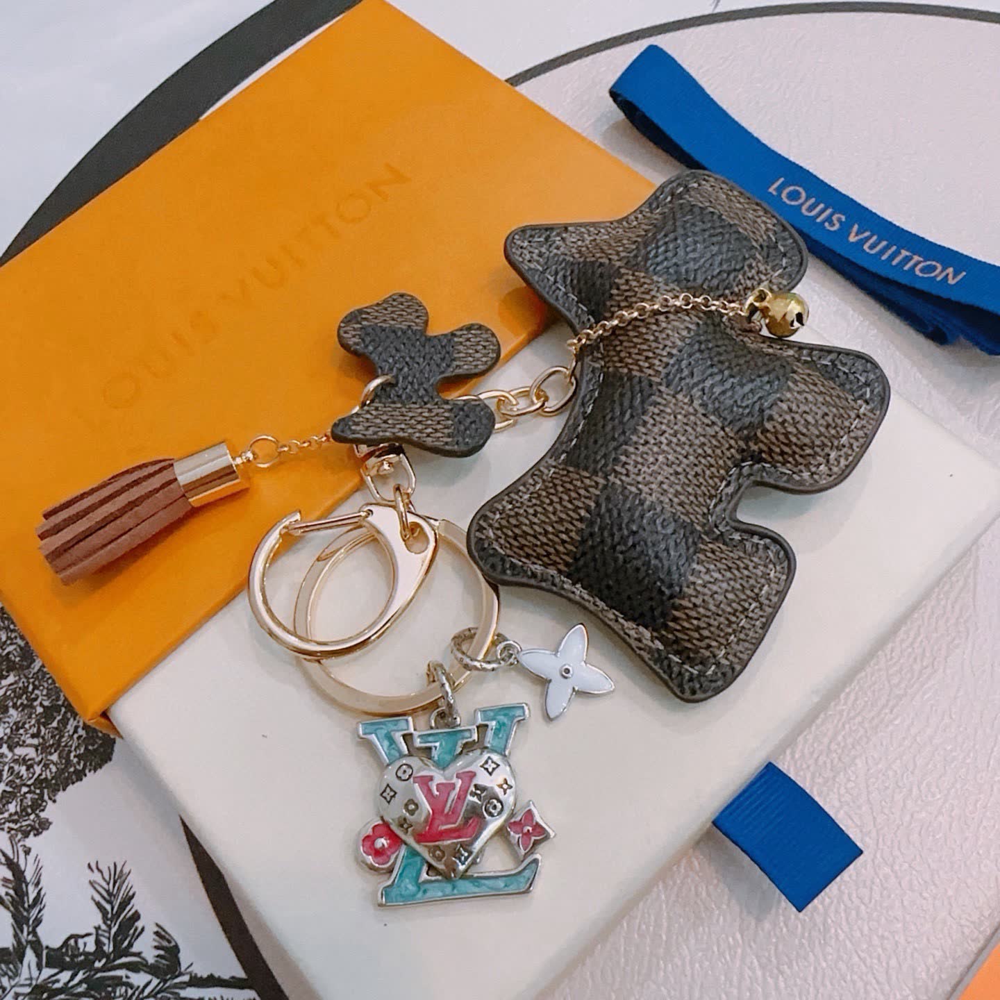 Louis Vuitton Monogram Bear Keychain